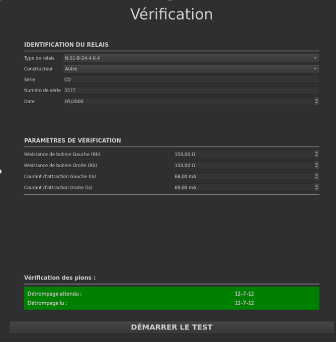 Logiciel Banc Relais